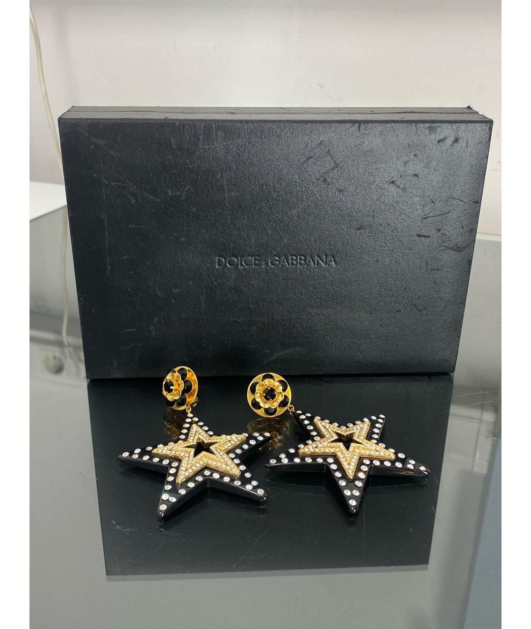 DOLCE&GABBANA Черные серьги, фото 5