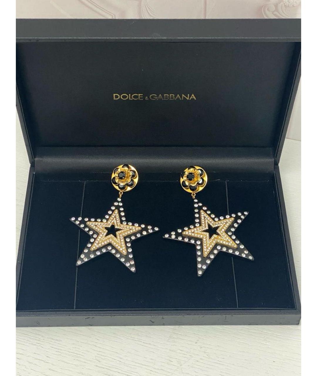 DOLCE&GABBANA Черные серьги, фото 7