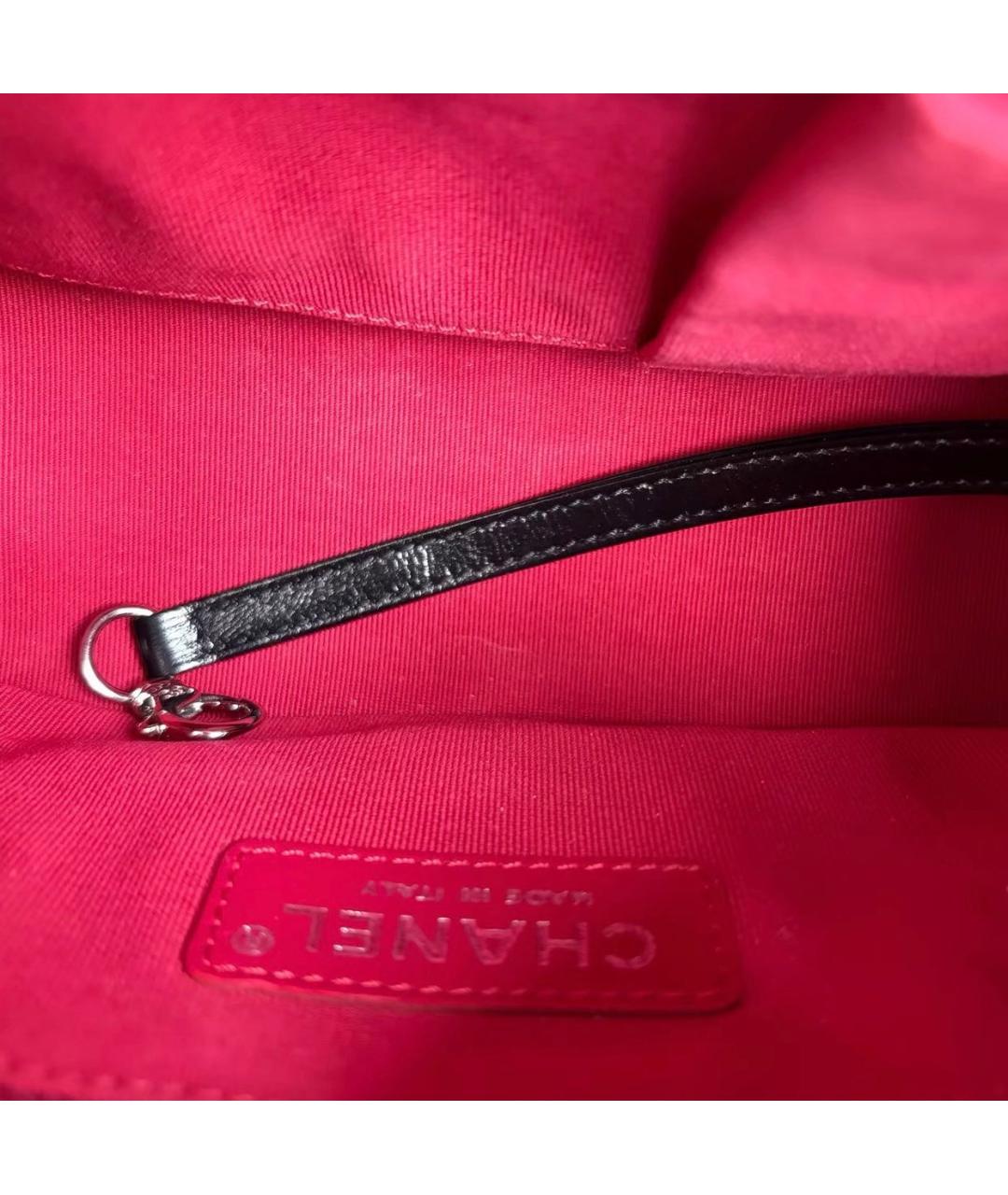 CHANEL Черная кожаная сумка через плечо, фото 7