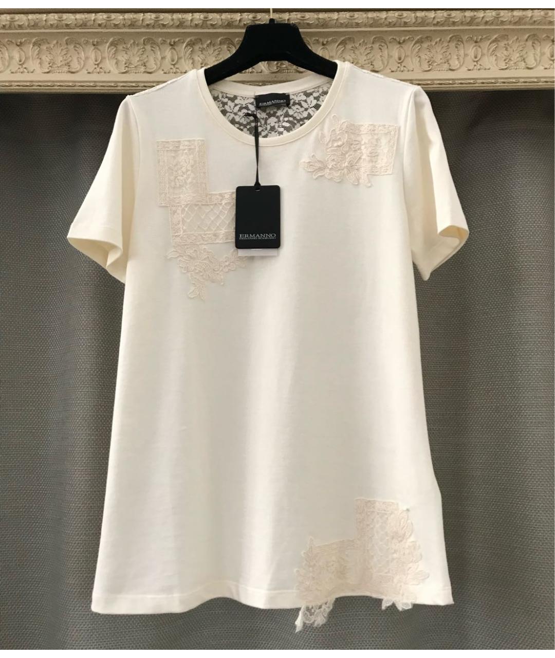 ERMANNO SCERVINO Бежевый хлопковый костюм с юбками, фото 6