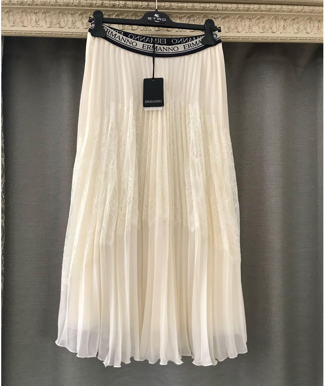 ERMANNO SCERVINO Бежевый хлопковый костюм с юбками, фото 8