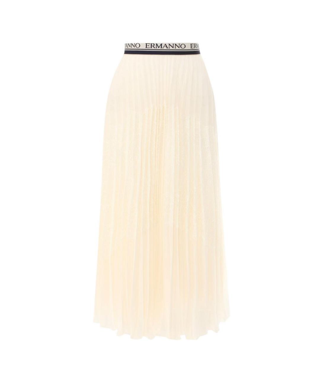 ERMANNO SCERVINO Бежевый хлопковый костюм с юбками, фото 3