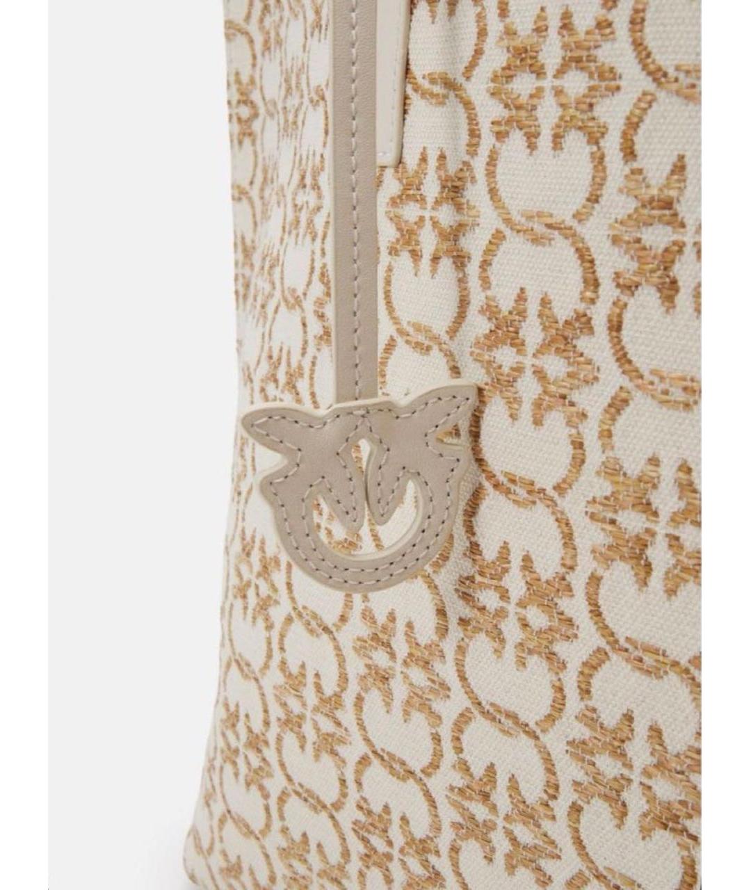 PINKO Бежевая сумка тоут, фото 3