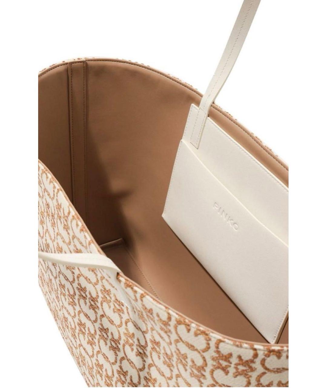 PINKO Бежевая сумка тоут, фото 2