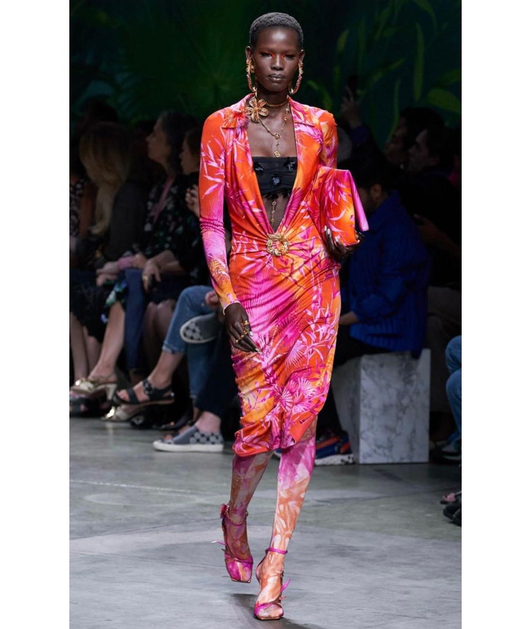 VERSACE Креповое коктейльное платье, фото 5