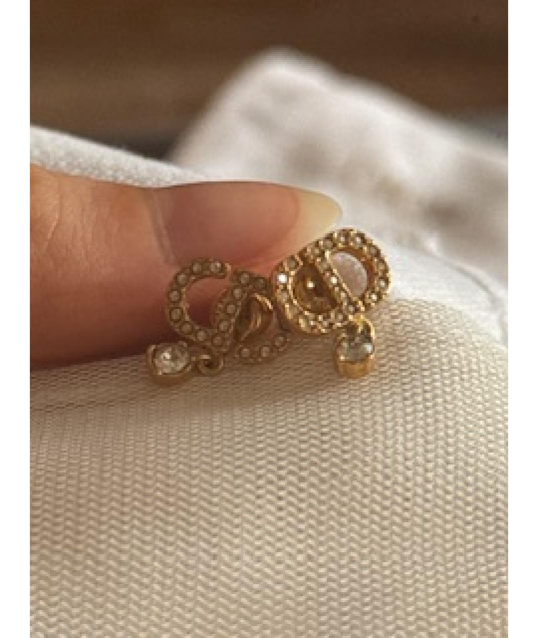 CHRISTIAN DIOR Золотые серьги, фото 3