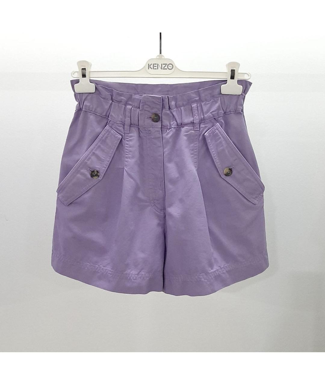 KENZO Фиолетовые хлопковые шорты, фото 3
