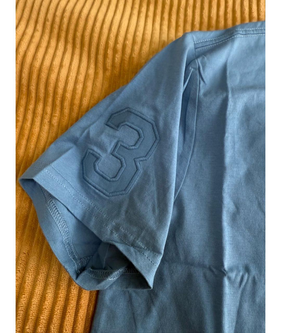 POLO RALPH LAUREN Синяя хлопковая футболка, фото 5