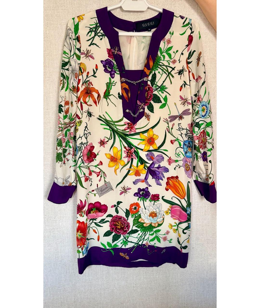 GUCCI Шелковое коктейльное платье, фото 5