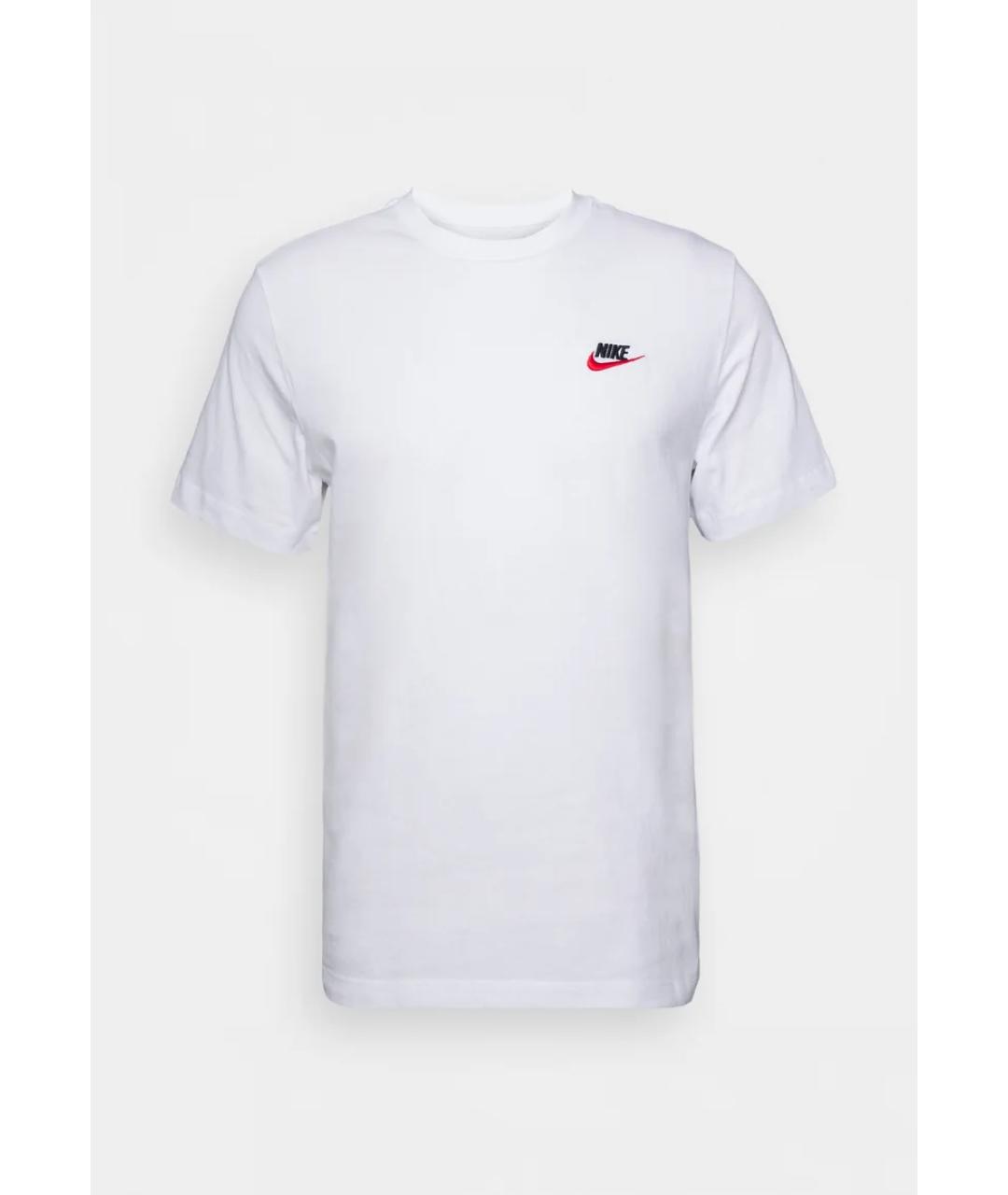NIKE Белая хлопковая футболка, фото 4