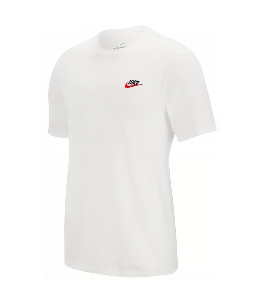 NIKE Белая хлопковая футболка, фото 2