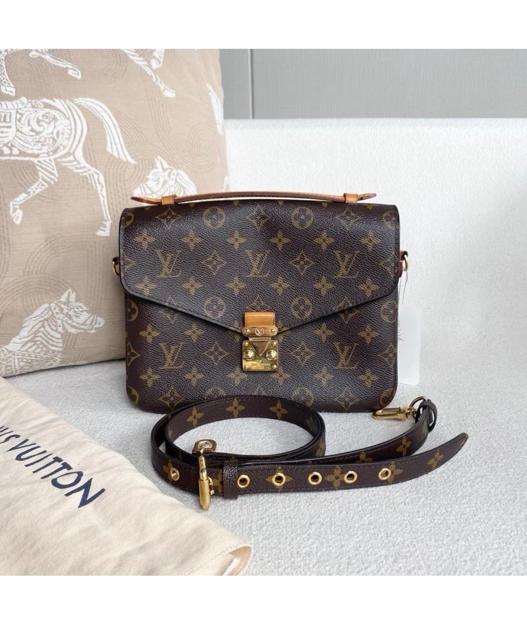 LOUIS VUITTON Коричневая сумка через плечо, фото 7