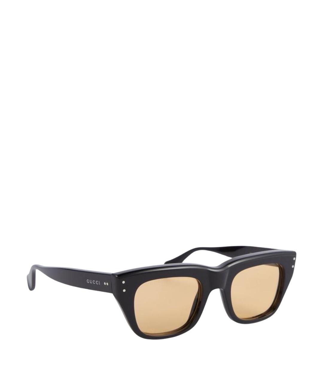 GUCCI Черные пластиковые солнцезащитные очки, фото 1