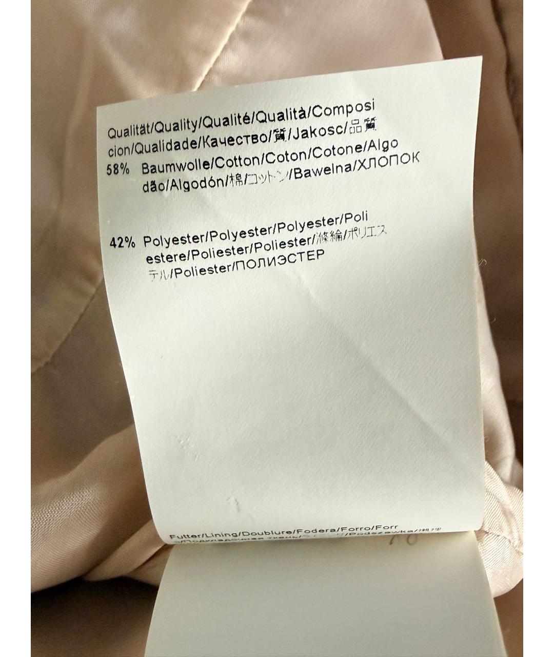HUGO BOSS Бежевый хлопковый жакет/пиджак, фото 4
