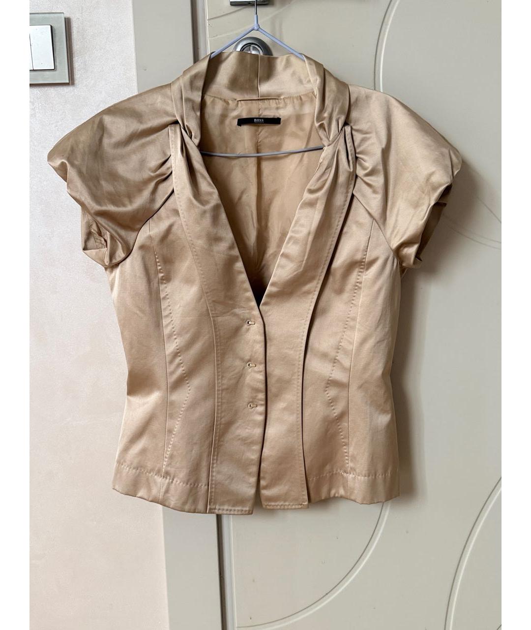HUGO BOSS Бежевый хлопковый жакет/пиджак, фото 5