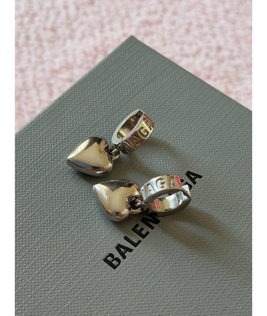 BALENCIAGA Серебряные серебряные серьги, фото 3