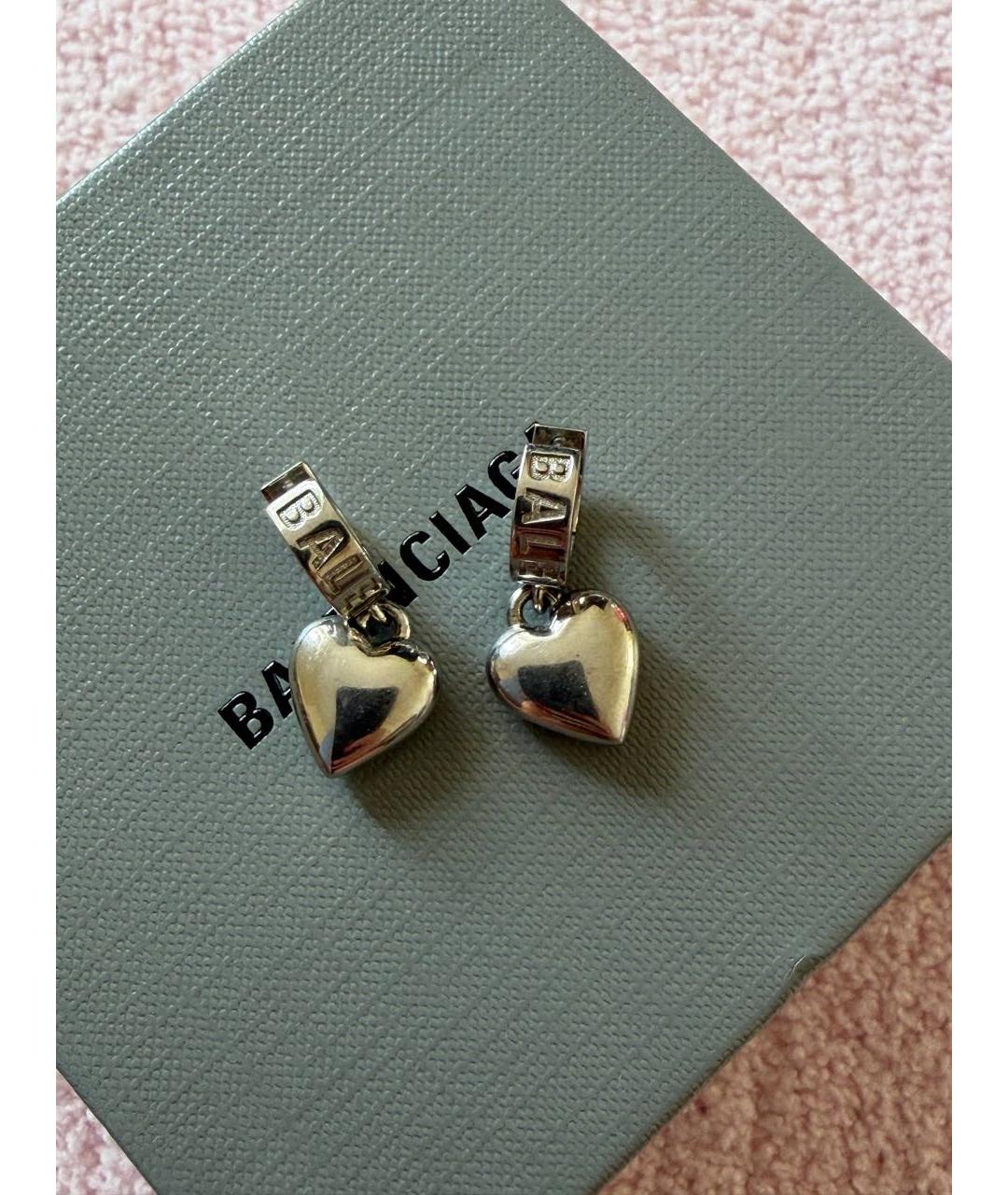 BALENCIAGA Серебряные серебряные серьги, фото 2