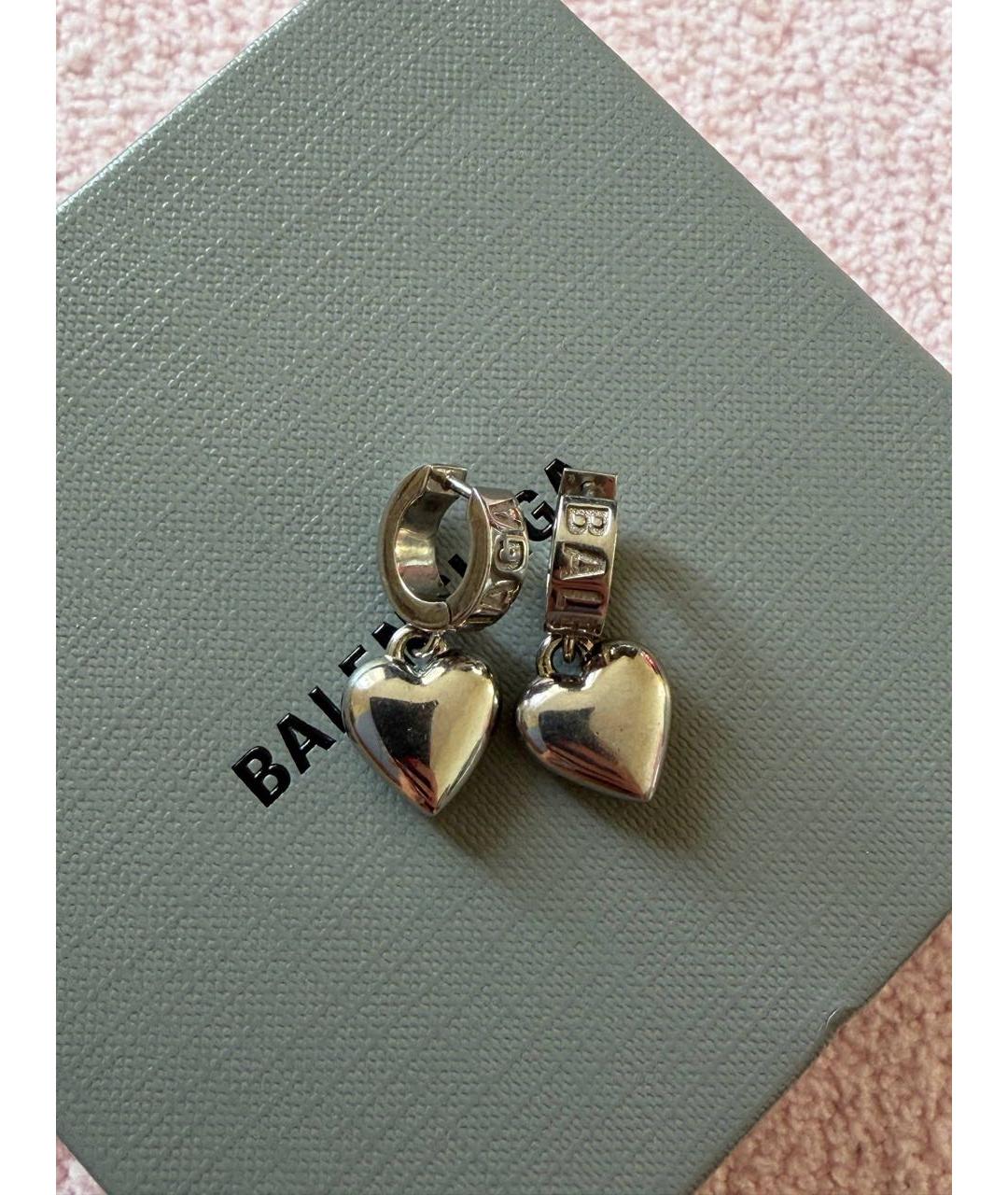 BALENCIAGA Серебряные серебряные серьги, фото 4