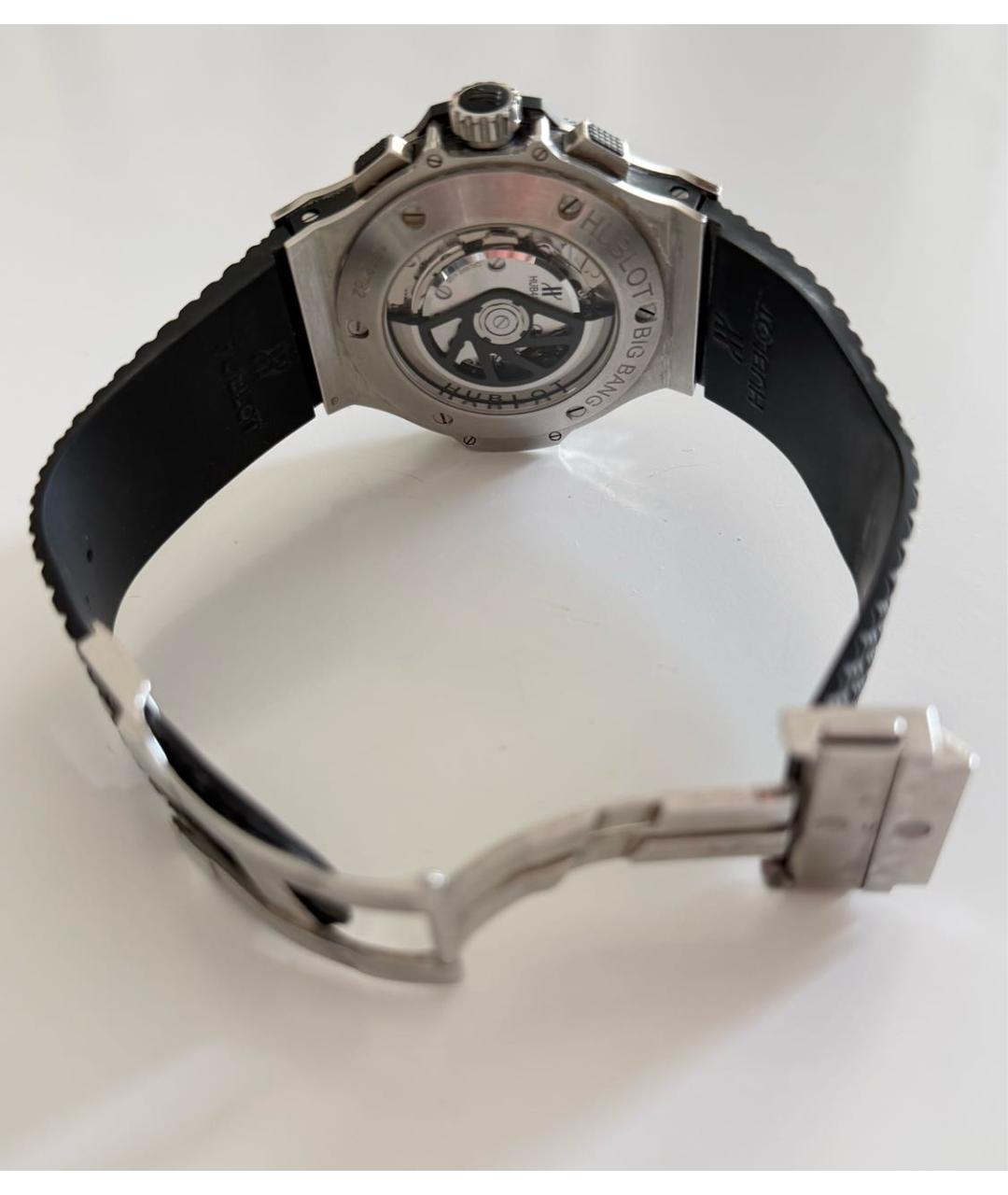 HUBLOT Черные стальные часы, фото 2