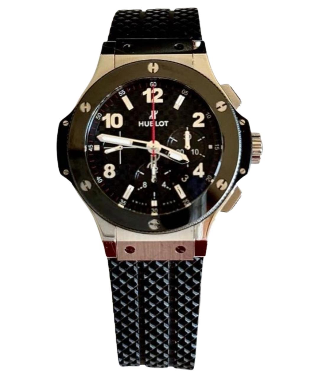 HUBLOT Черные стальные часы, фото 1