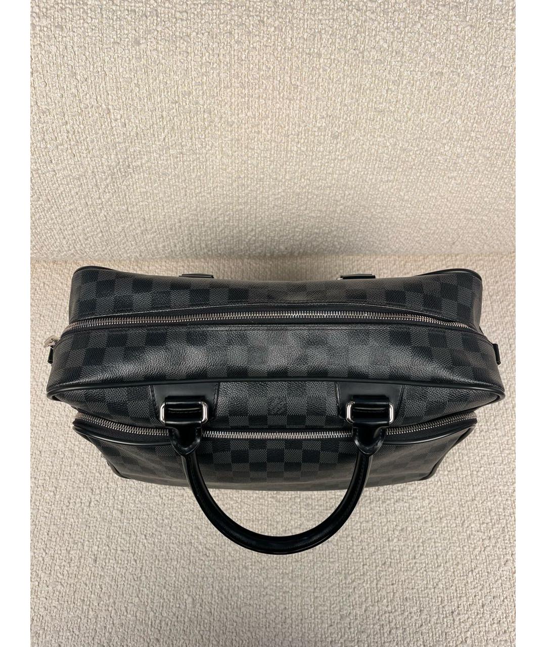 LOUIS VUITTON Черный портфель, фото 8