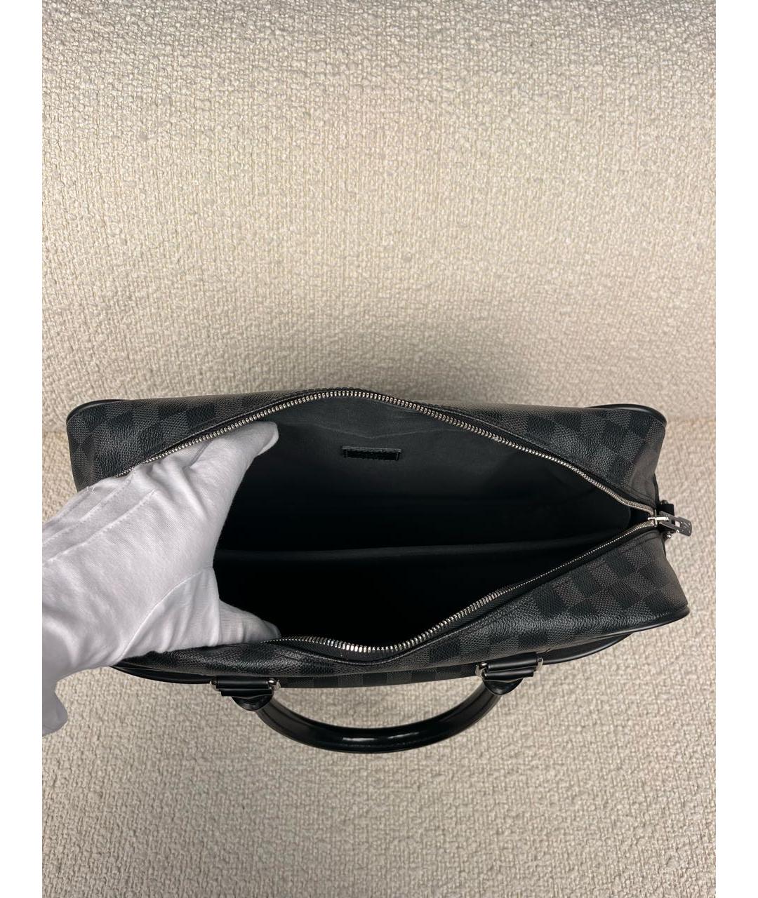 LOUIS VUITTON Черный портфель, фото 4