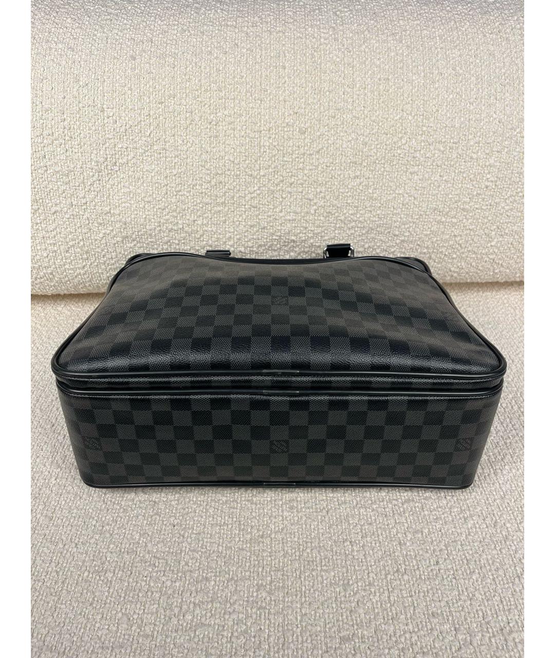 LOUIS VUITTON Черный портфель, фото 6