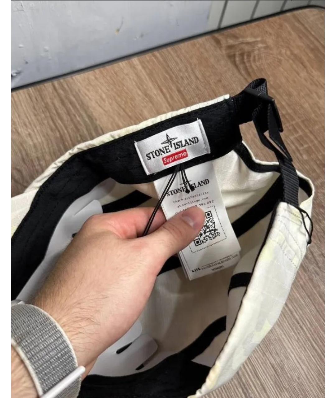 STONE ISLAND Бежевая кепка/бейсболка, фото 5