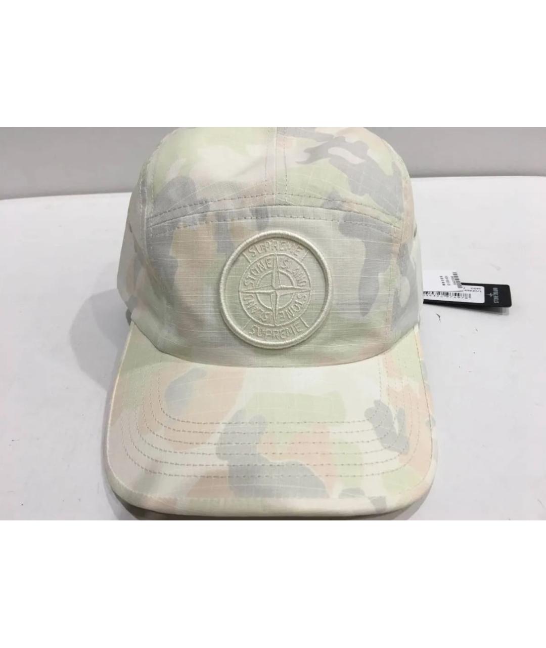 STONE ISLAND Бежевая кепка/бейсболка, фото 2