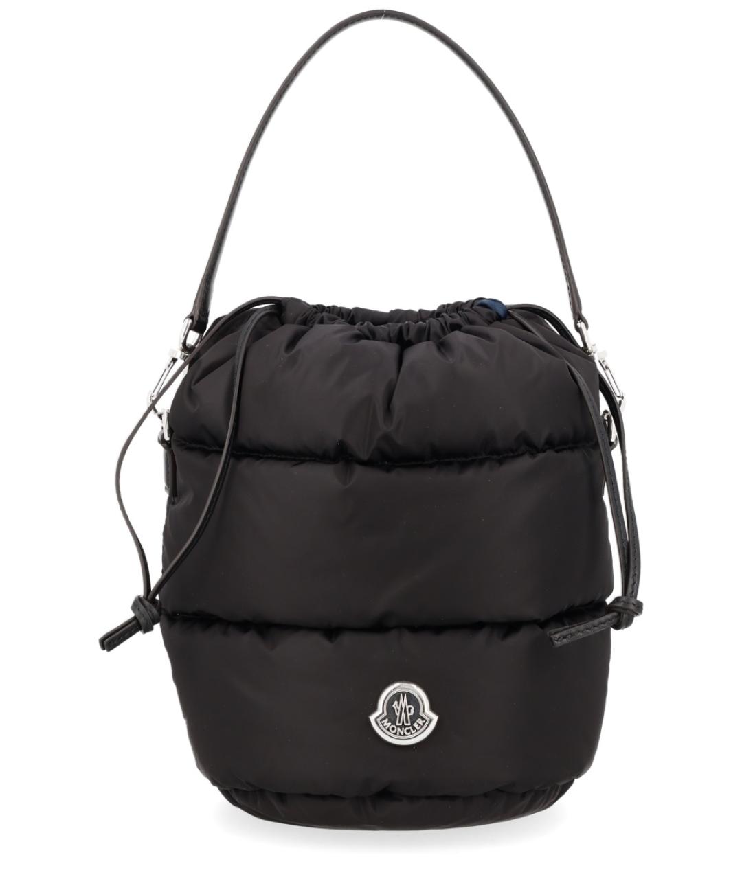 MONCLER Черная синтетическая сумка тоут, фото 1