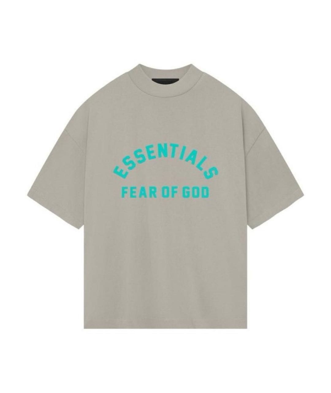 FEAR OF GOD ESSENTIALS Серая хлопковая футболка, фото 1