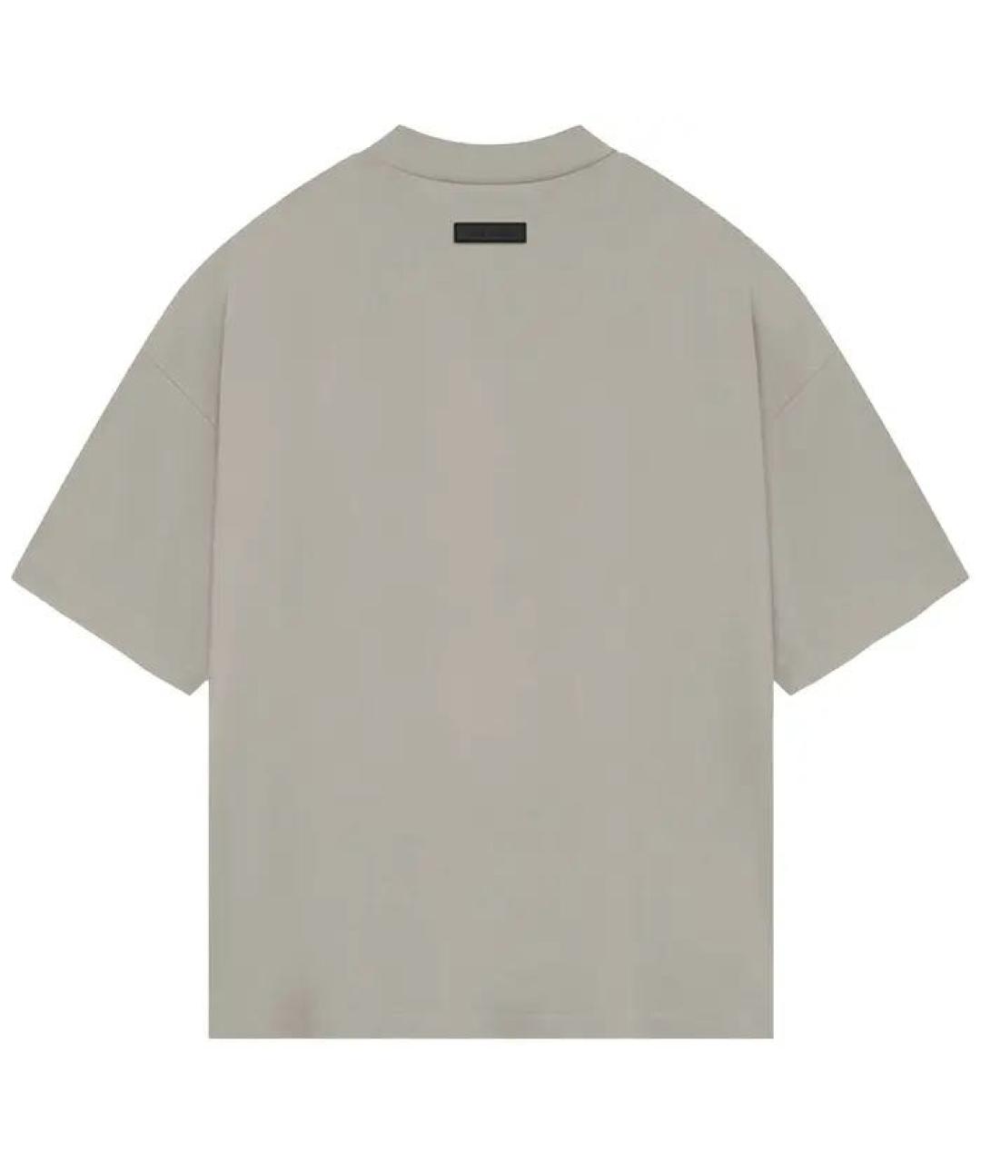 FEAR OF GOD ESSENTIALS Серая хлопковая футболка, фото 2