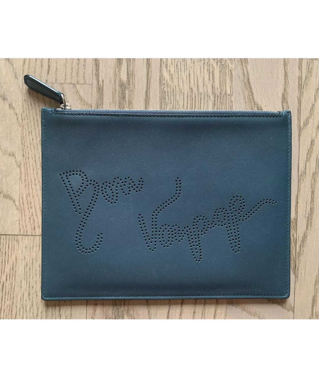 SMYTHSON Синий кожаный кошелек, фото 3