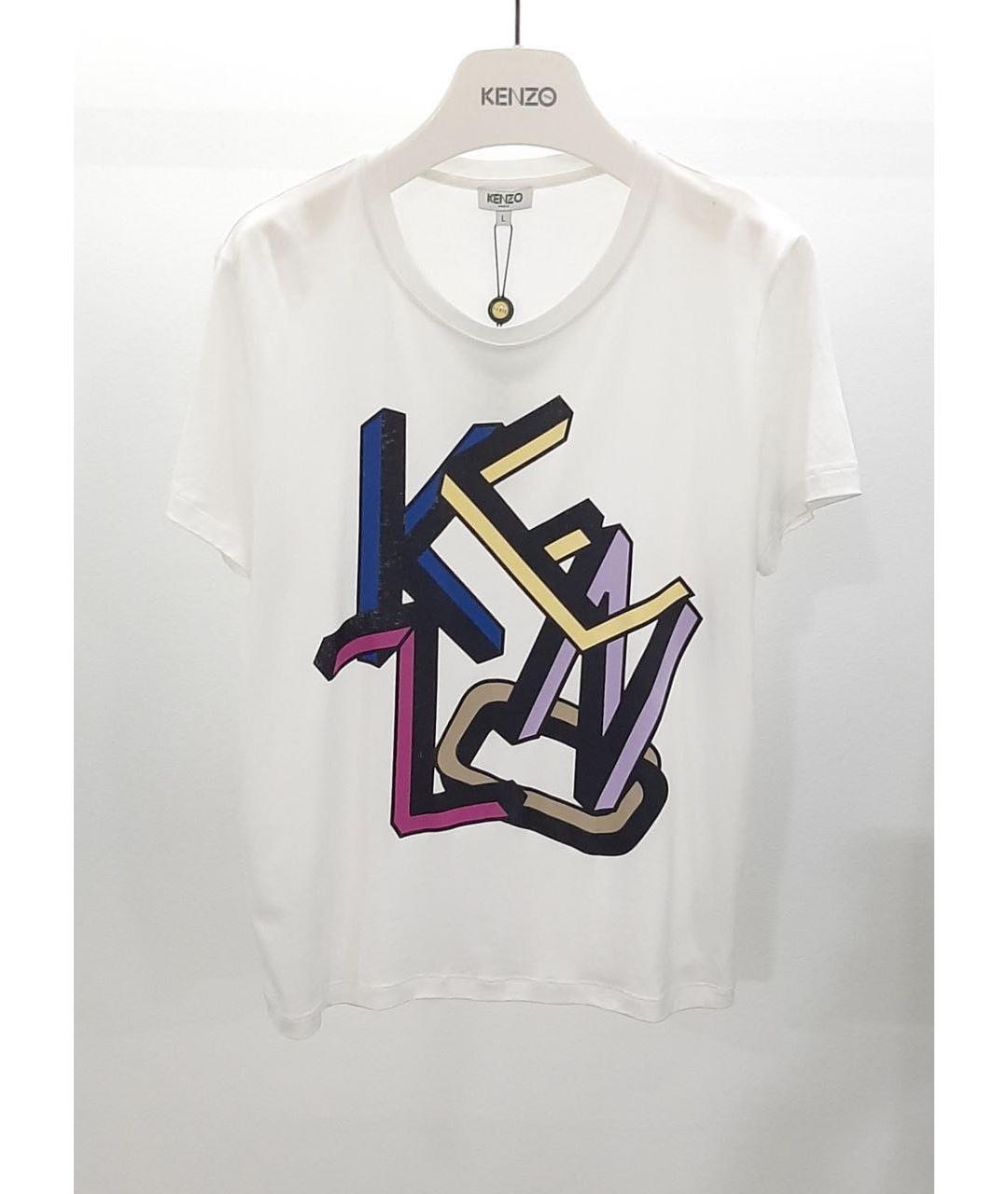 KENZO Белая футболка, фото 3