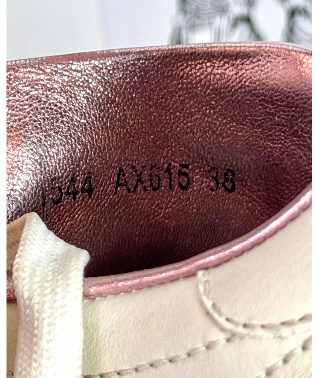 DOLCE&GABBANA Белые кожаные кеды, фото 8