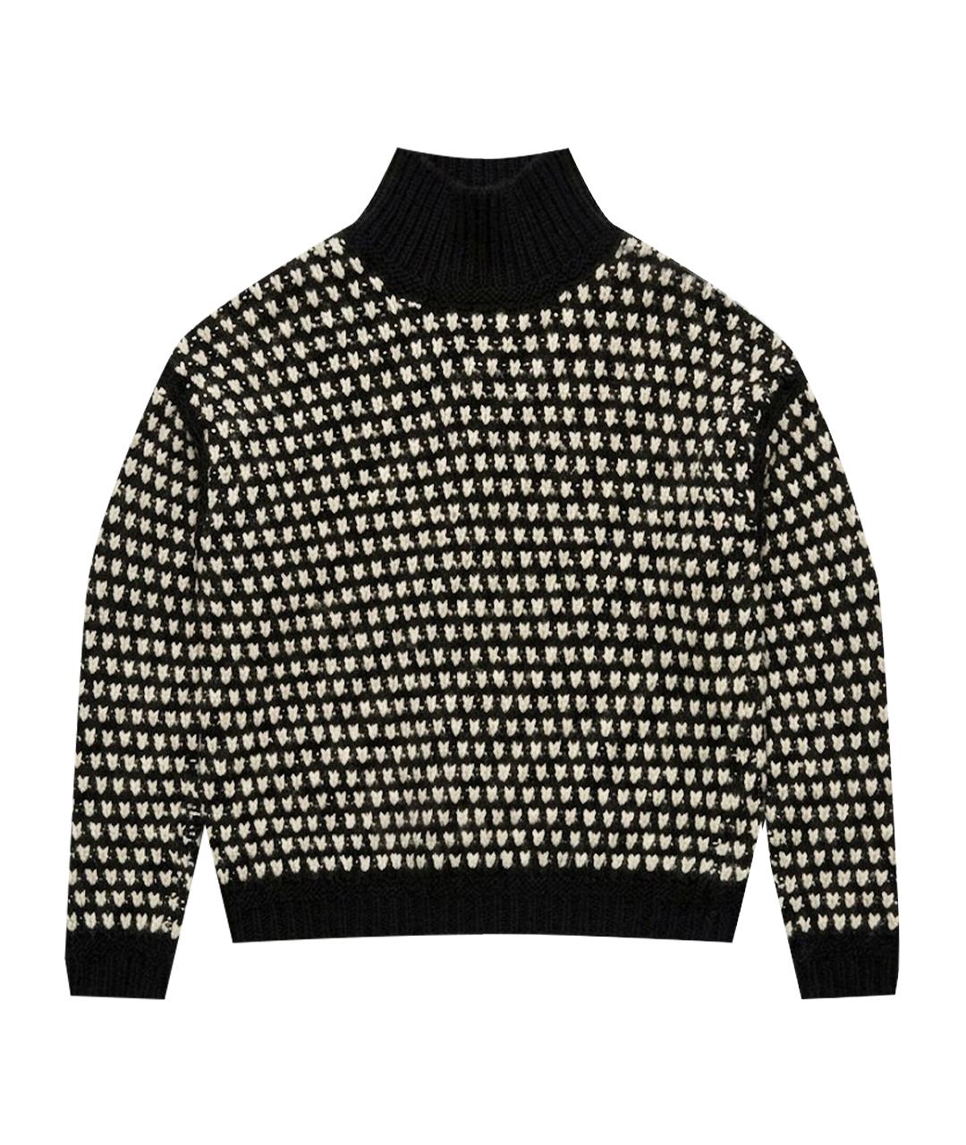 HUGO BOSS Черный шерстяной джемпер / свитер, фото 1