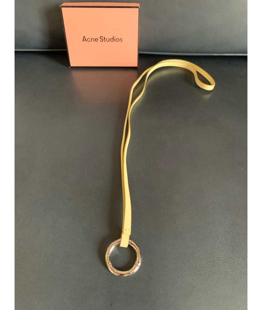 ACNE STUDIOS Желтая ключница, фото 3