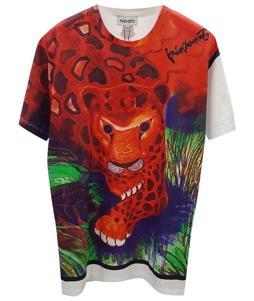 KENZO Мульти хлопковая футболка, фото 1