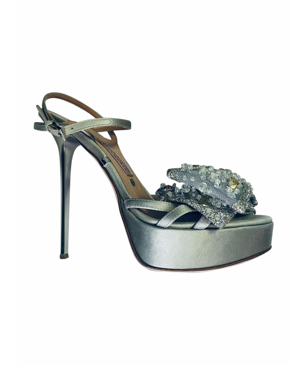 GIAN MARCO LORENZI Серебряные босоножки, фото 1