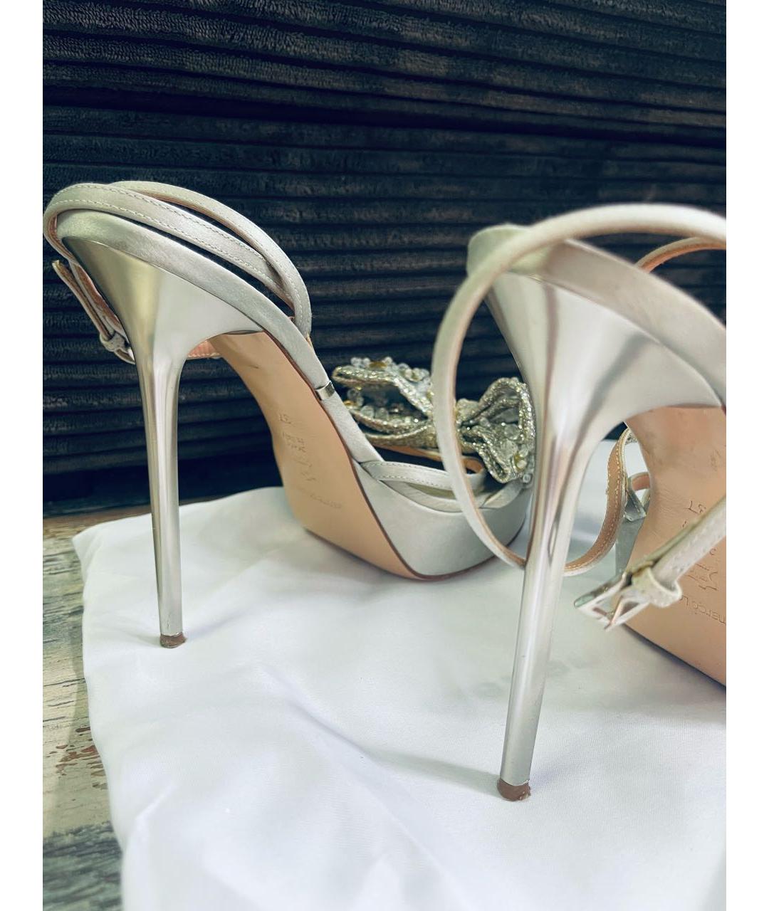 GIAN MARCO LORENZI Серебряные босоножки, фото 6