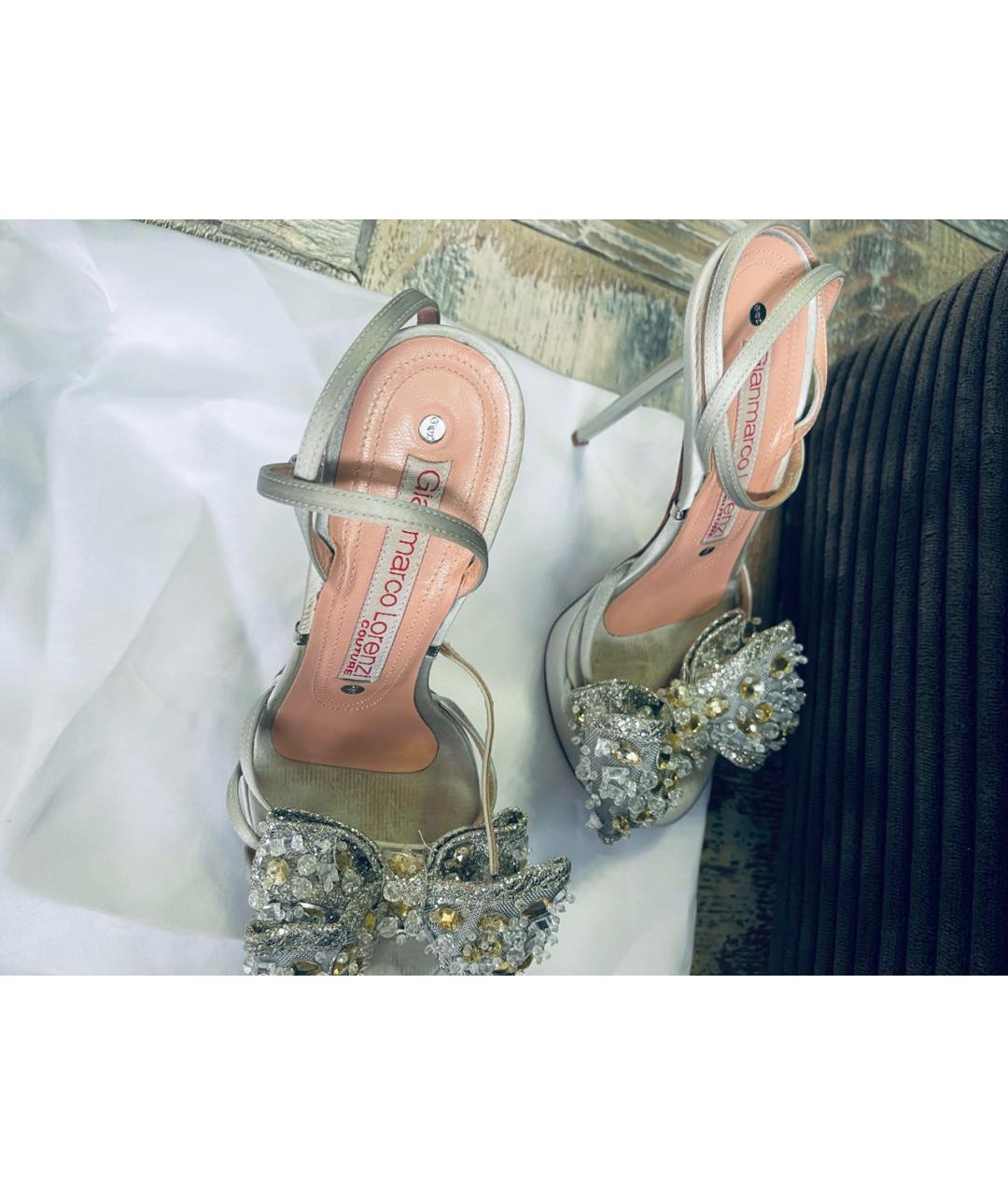 GIAN MARCO LORENZI Серебряные босоножки, фото 4