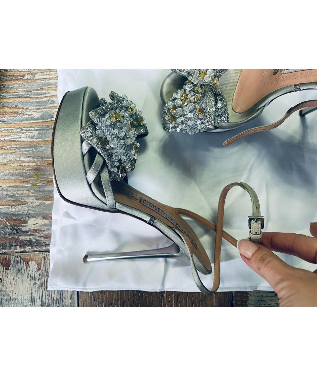 GIAN MARCO LORENZI Серебряные босоножки, фото 2