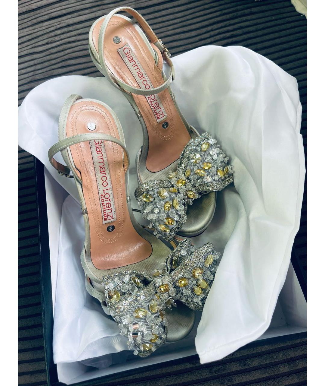 GIAN MARCO LORENZI Серебряные босоножки, фото 8