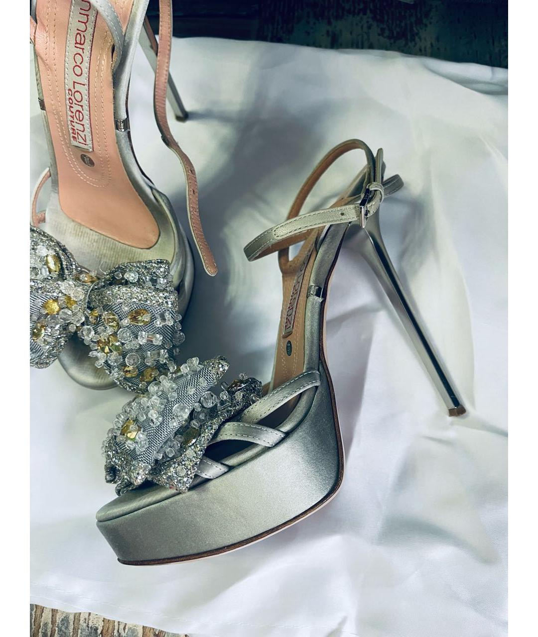 GIAN MARCO LORENZI Серебряные босоножки, фото 9