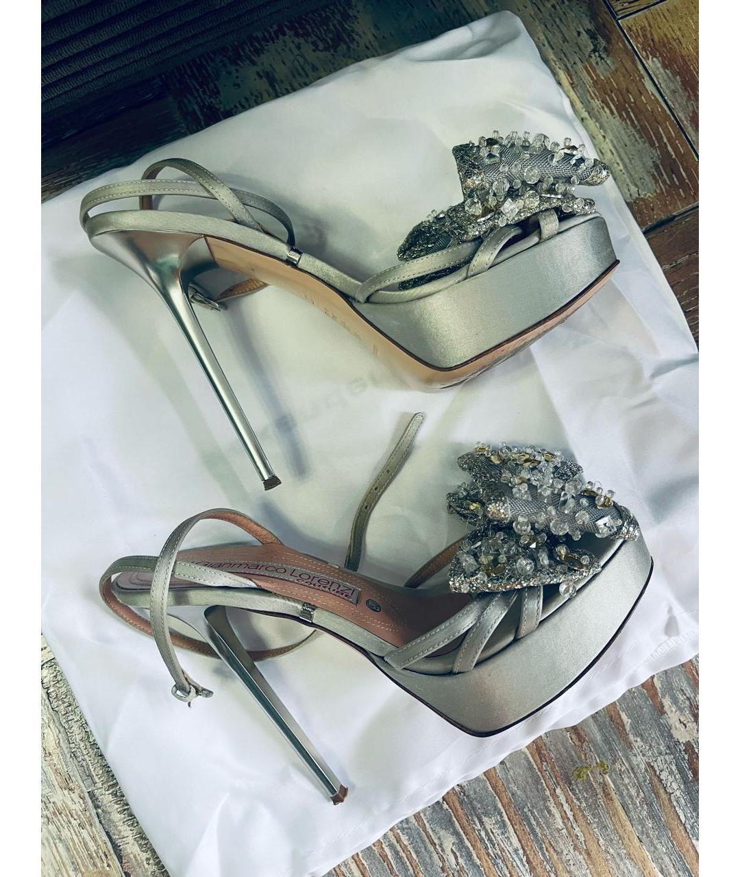 GIAN MARCO LORENZI Серебряные босоножки, фото 7