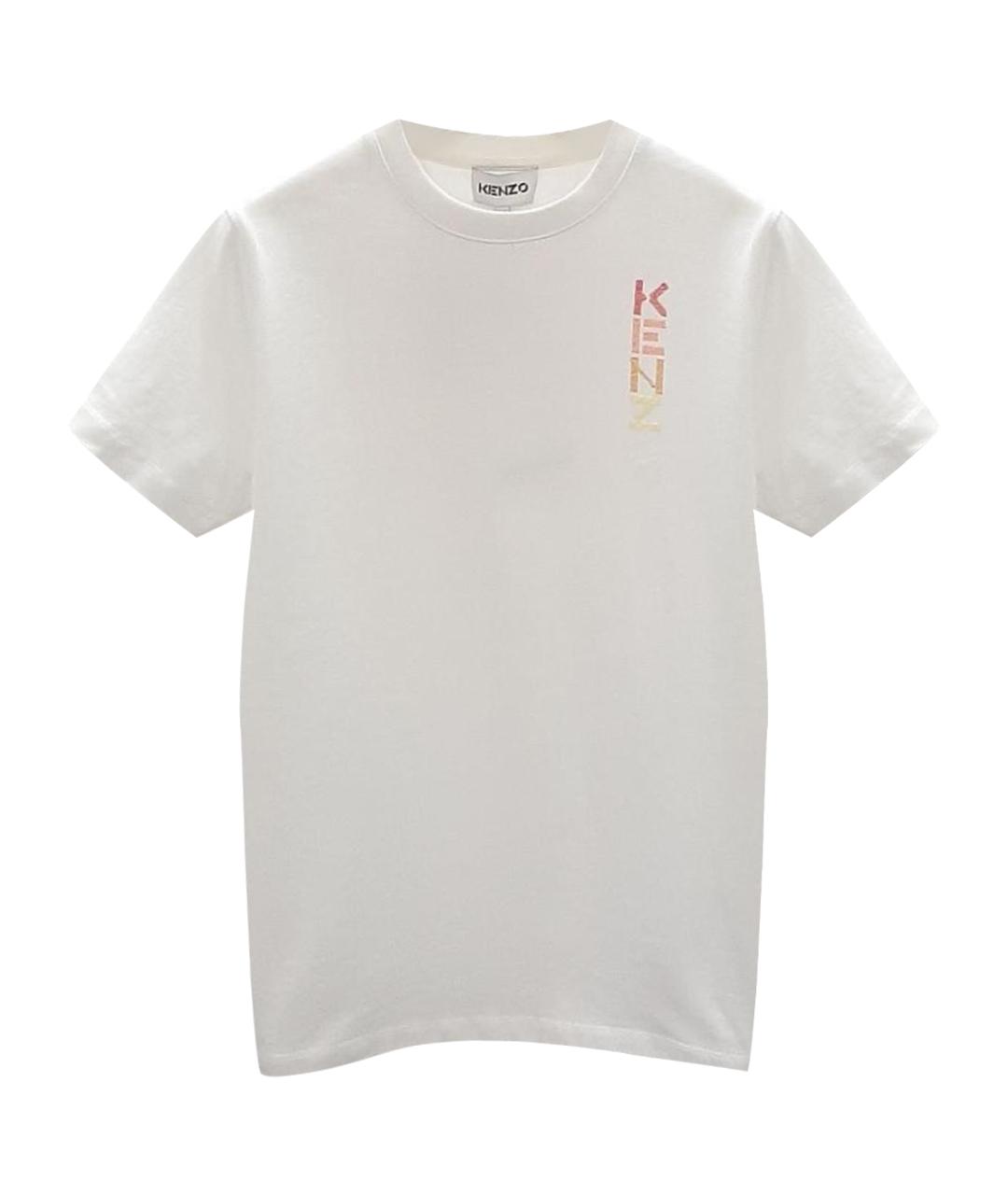 KENZO Белая хлопковая футболка, фото 1