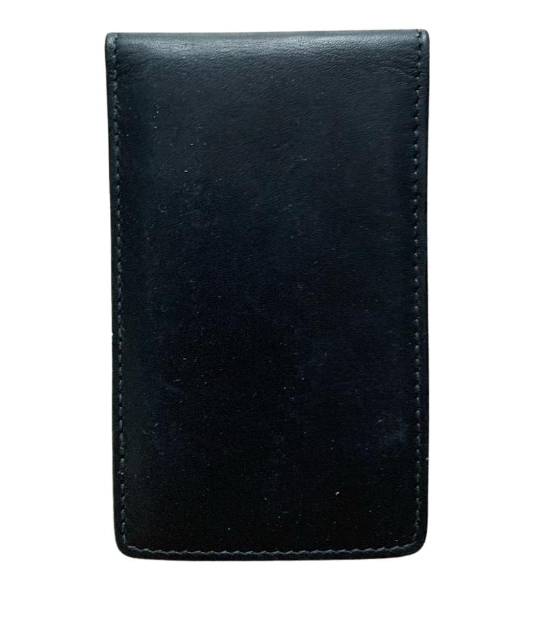 RICK OWENS Черный кожаный кардхолдер, фото 1