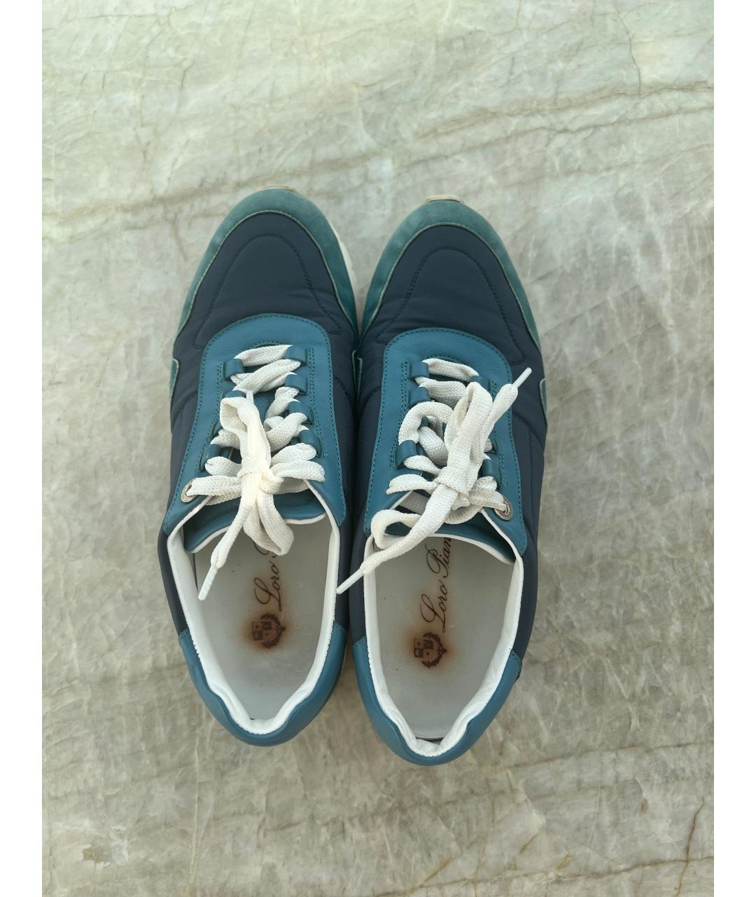 LORO PIANA Зеленые кроссовки, фото 3