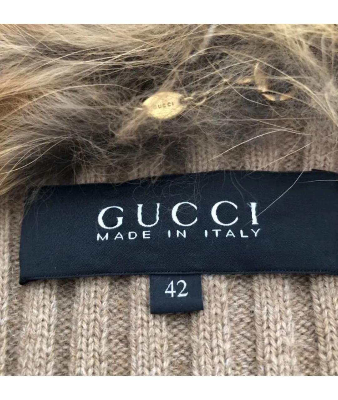 GUCCI Коричневая вискозная жилетка, фото 6