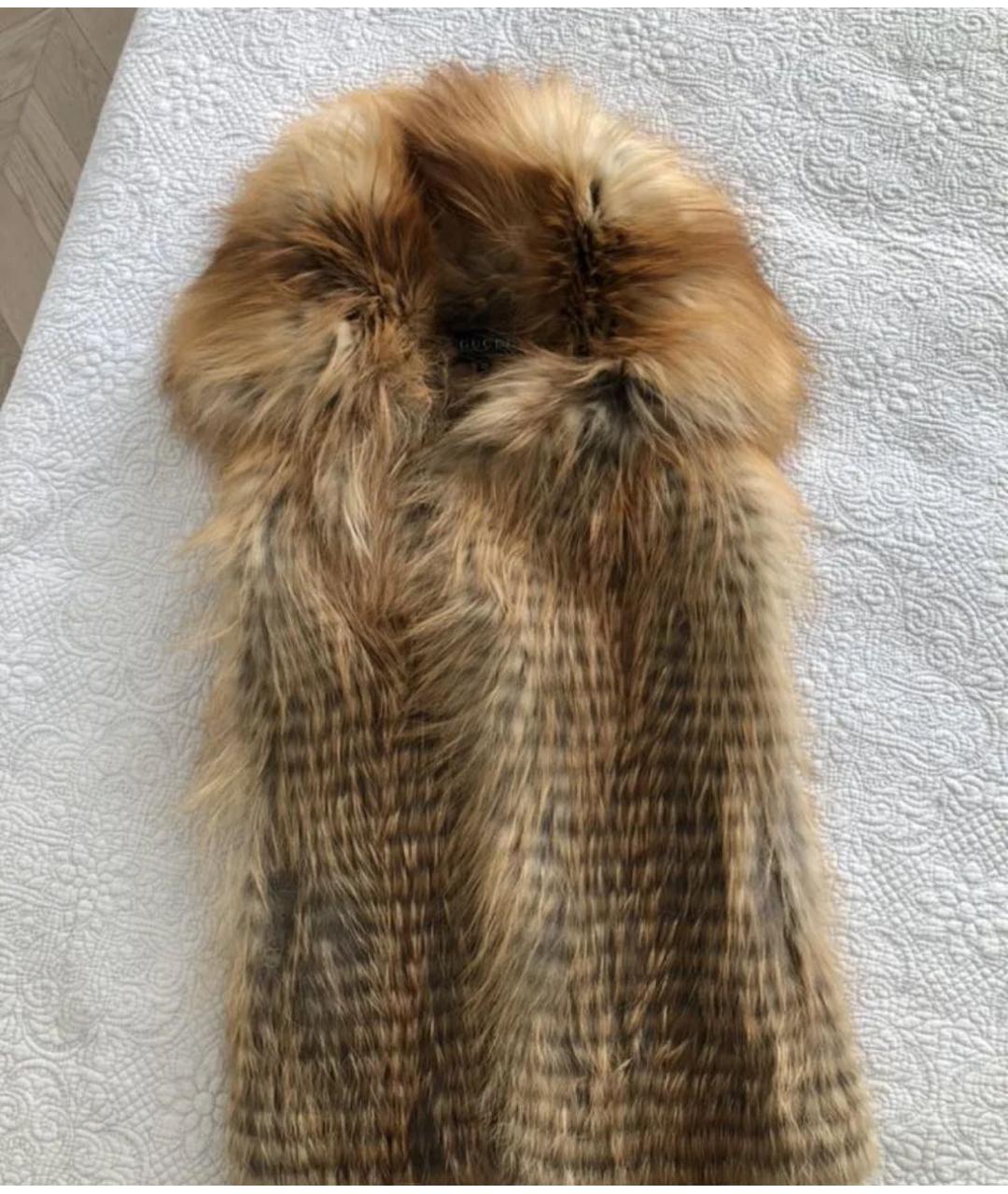 GUCCI Коричневая вискозная жилетка, фото 3